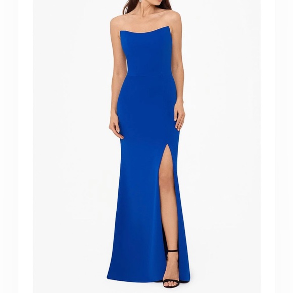 NEW Betsy & Adam Cobalt Blue Formal Dress - Picture 2 of 10